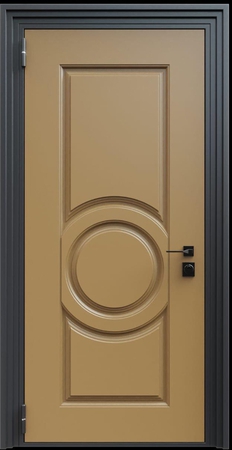 Входная термодверь с металлофиленкой и порошковым окрашиванием RAL 1036 (тип №1) Входная термодверь с металлофиленкой и порошковым окрашиванием RAL 1036 (тип №1)